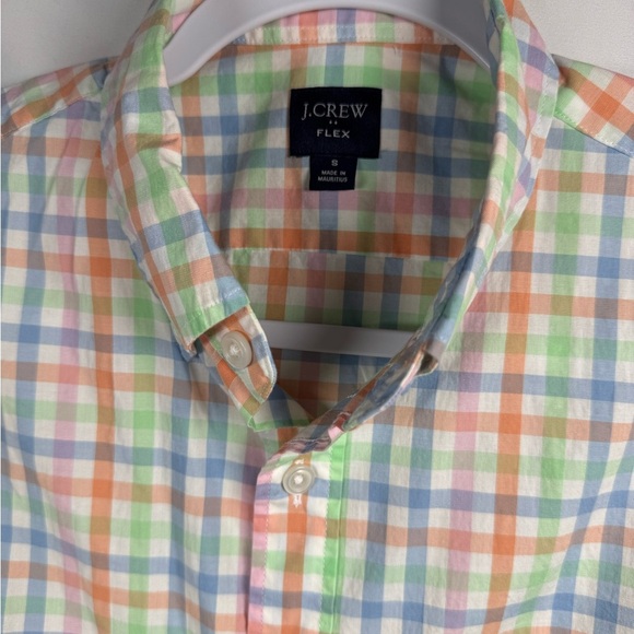 J.Crew Flex Short Sleeve Button Up Shirt Plaid S - Picture 2 of 5